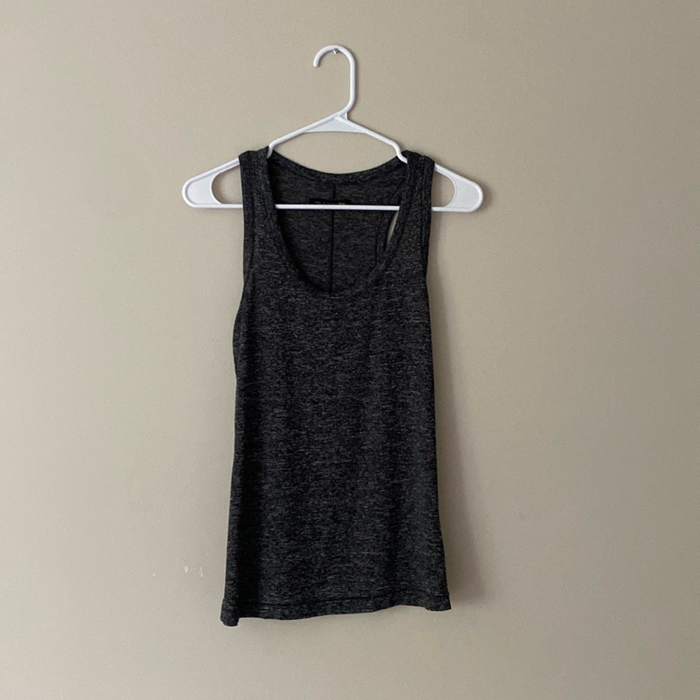 Rag & Bone Classic Scoop Neck Racerback Grey Tank Top